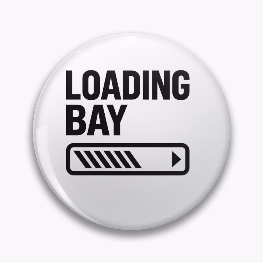 Loading Bay Black Logo Badge